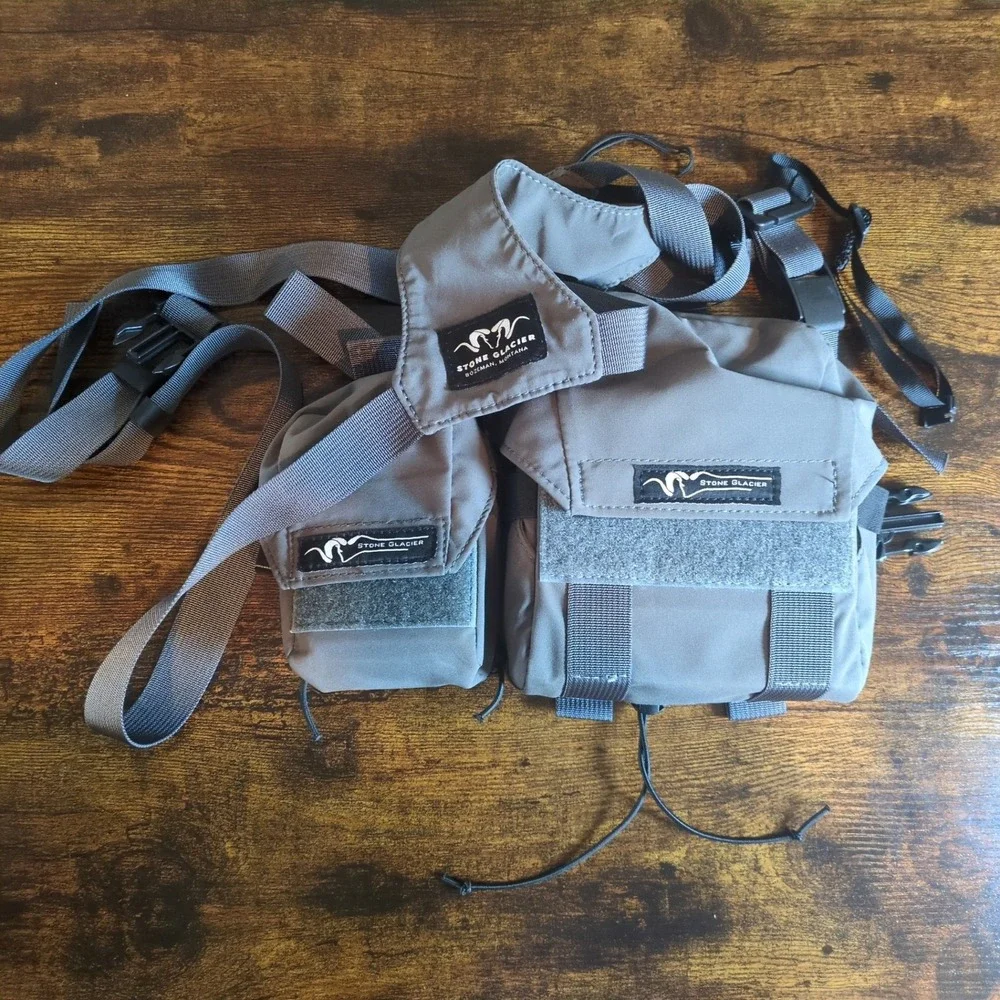 Stone Glacier Skyline Bino and Range Finder Harness Grey Made in USA Hunting